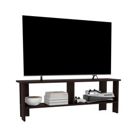 Alderton TV Stand, 2 Shelves - Dark Oak