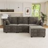 Modular Sectional Sofa Convertible L Shaped Sofa Couch Set with Storage for Living Room (Grey)