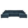 3 - Piece Corduroy Double-Chaise Sectional - as Pic