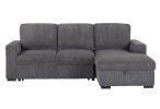 Melody Grey Sectional with Pullout - as Pic