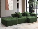 105.5''L Shaped Modular Sectional Sofa,Wide and Deep Seat,Minimalist Wrinkle-resistant Corduroy Couch