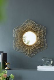D27x2.4" Metal Mirror, Wall Mounted Mirror Home Decor for Bathroom Living Room - as Pic