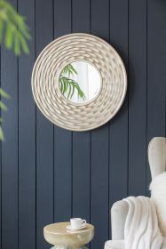 D31.3x2" Round Mirror, Wall Mounted Mirror Home Decor for Bathroom Living Room - as Pic