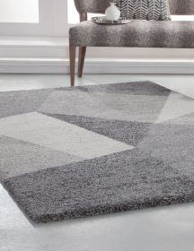 Granada Elisa Charcoal/Grey/Ivory Area Rug - as Pic