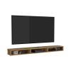 Northport Tv Stand, 3 Shelves - Natural Oak