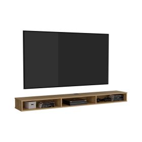 Northport Tv Stand, 3 Shelves - Natural Oak