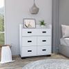 Neptune Dresser, Four Drawers, Four Legs, Superior Top - White