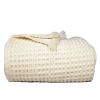 100% Cotton Waffle Weave Throw Blanket 50x60 inch