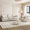 2 Piece Living Room Sofa Set with Throw Pillows,Chenille Sectional Couch Sets,Upholstered 3 Seater Sofa & Armchair