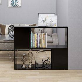 TV Stand Black 31.5"x9.4"x24.8" Engineered Wood - Black