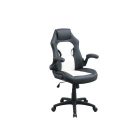 Adjustable Heigh Executive Office Chair, Black and White - as Pic