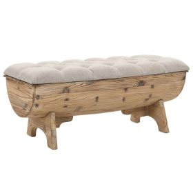 Storage Bench 40.6" Solid Wood Fir - Multicolour