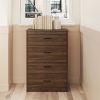 Classic 4 Drawer Dresser; Dark Oak; Espresso; Dove Grey; Antique Oak; Walnut; White - walnut