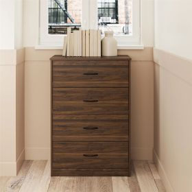 Classic 4 Drawer Dresser; Dark Oak; Espresso; Dove Grey; Antique Oak; Walnut; White - walnut