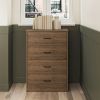 Classic 4 Drawer Dresser; Dark Oak; Espresso; Dove Grey; Antique Oak; Walnut; White - antique oak