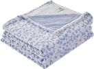 Krifey Flannel Fleece 3D Throw Blanket for Couch, Super Soft Cozy Blankets for Women, All Season Use - 50" x 60"