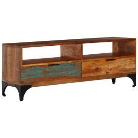 TV Stand 46.5"x13.8"x17.7" Solid Wood Reclaimed - Brown