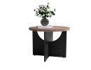 23 Inch Modern Retro Round Coffee Table for Living Room and Bedroom - as Pic