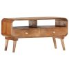 TV Stand 35.4"x13.8"x18.5" Solid Wood Mango - Brown