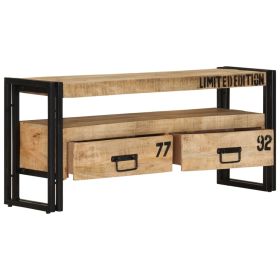 TV Stand 39.4"x11.8"x17.7" Solid Wood Mango - Brown