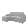 85 Inches Sofa Bed, 3 Seater Sleeper Sofa with Storage Chaise