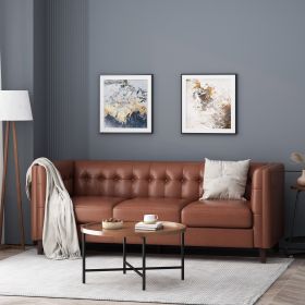 Mirod Comfy 3-seat Sofa with Tufted Back , Modern for Living Room - as Pic