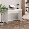Desk White 35.4"x15.7"x28.3" Engineered Wood - White