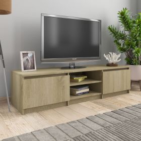 TV Stand Sonoma Oak 55.1"x15.7"x14" Engineered Wood - Brown