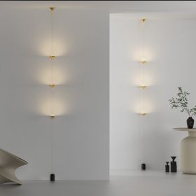 Marble Brass LED Floor Light, 3-Head Flexible Floor Lamp, 3000K ambient light for bedroom living room - ONE-SIZE