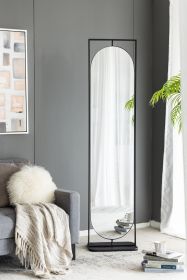 18" x 12" x78" Full Length Standing Mirror, 360° Swivel Floor Mirror for Bedroom Living Room Vanity Entryway - as Pic