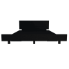 Kaia Twin Bed Base, Headboard -Black - as Pic