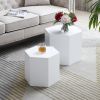 Coffee Tables,MDF with ash/oak/walnut veneer side table/coffee table/end table/nesting table set of 2, White Oak, 2Colors