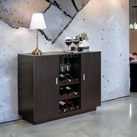 Espresso 2-Door Wine Cabinet - as Pic