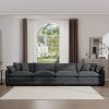 Corduroy Sofa , Modern Upholstered 4 Seater Corduroy Fabric Sofa , Office Living Room Apartment Comfortable Sofa