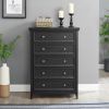 Modern 5 Drawers Dresser 5 Drawers Cabinet,Chest of Drawers Closet Organizers and Storage Clothes Storage Drawers Cabinet