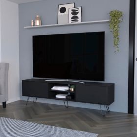 Tv Stand Franklin, Living Room, Black - Black
