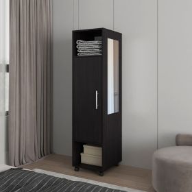 Wardrobe Boston, Bedroom, Black - Black