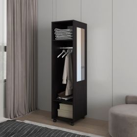 Wardrobe Devon, Bedroom, Black - Black