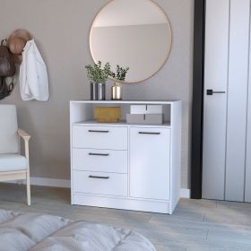 Drawer Dresser Torrey, Bedroom, White - White
