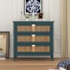 Natural Rattan 3 Drawer Dresser