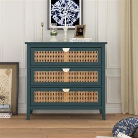 Natural Rattan 3 Drawer Dresser