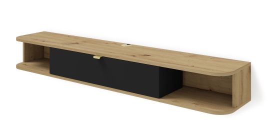 Icarus - TV stand 156 black / artisan oak - Default