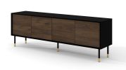 Sherwood - TV stand 4D black / catania oak - Default