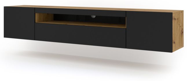 Aura - TV Stand 200 artisan oak / black - Default