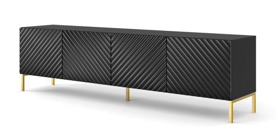 Surf 200 TV Stand black matt / black gloss - Default