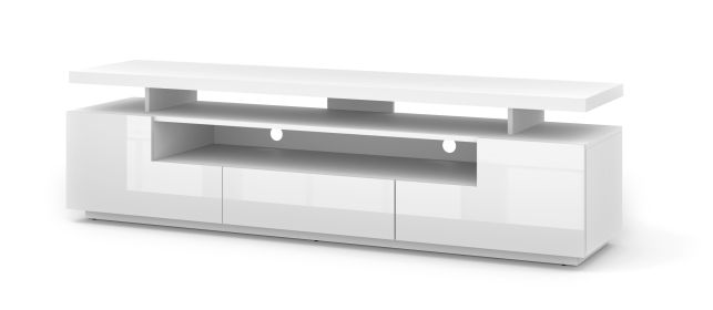 EVA 180 TV STAND / 70,87 in white matt / white gloss - Default