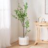 59 Inch Artificial Enkianthus Leaf Tree,Large Plants for Home Decor and Housewarming Gift - Green - POLYETHYLENE
