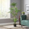 66.5 Inch Artificial Palm Tree - Green - Iron+Plastic