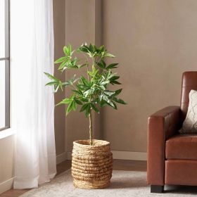 47.2 Inch Artificial Money Tree Pachira Plants - Green - POLYETHYLENE