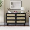 Drawer bedroom dresser, wooden antique dresser, TV cabinet bedroom living room corridor storage dresser, storage box drawer cabinet